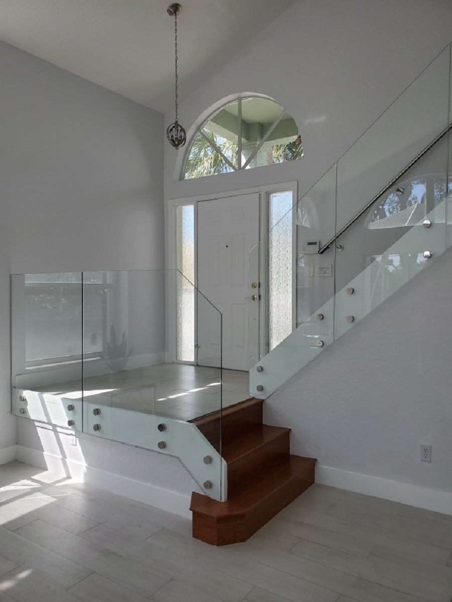 glass railing