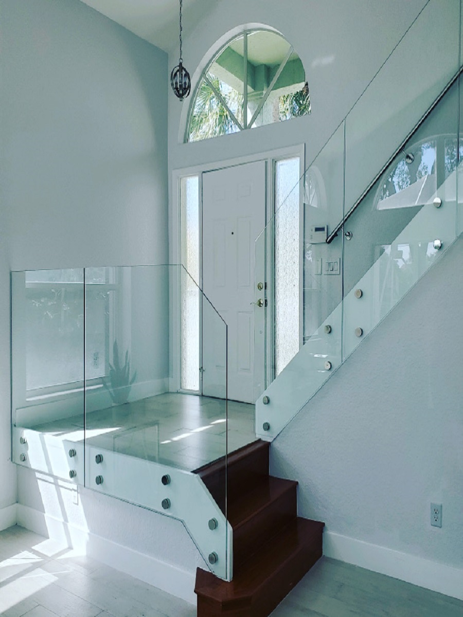 glass railing