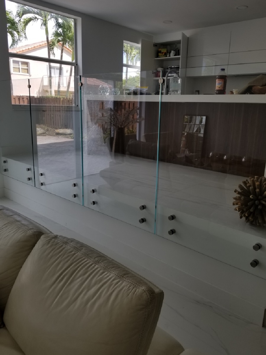 glass railing