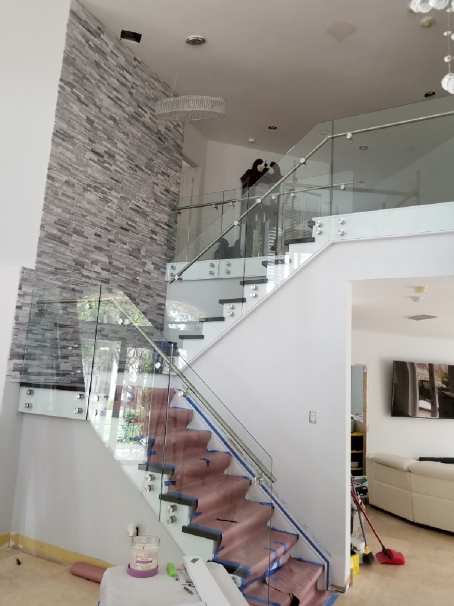 glass railing